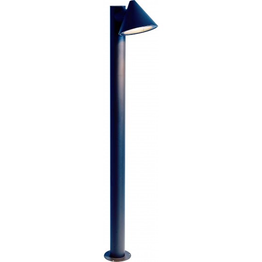 Dekorativna stubna svetiljka za dvorište GU10 crna 1m